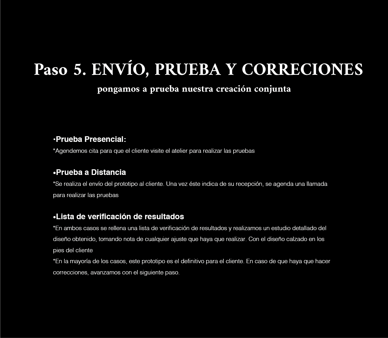 17. Paso 5. Envío, pruebas y correcciones, de tus zapatos personalizados drid studio 